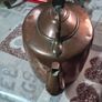 Beautiful Antique Hand Hammered Copper Kettle with Brass accents, Postage available or Collection, Image 2
