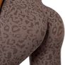 Brown  Leopard Print Wide Waistband Sports leggings, size 10 Image 3