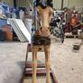 Handmade Handcrafted Wooden Painted Rocking Horse Image 4