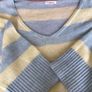 Monsoon Ladies Green and Yellow stripe Mohair wool Blend Lightweight jumper XL oversize Includes Post Image 8