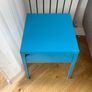 IKEA SELJE Nightstand Bedside Table in Bright Blue, Metal Image 2