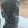 2x Tribal carved stone heads Image 4