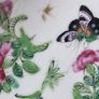 Small Chinese Porcelain Plate Hand Painted Bird, Flowers & Butterflies  14.5cm Image 3