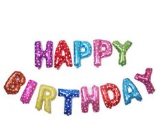Happy Birthday  Foil Balloons Letters