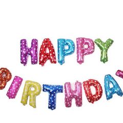 Happy Birthday  Foil Balloons Letters