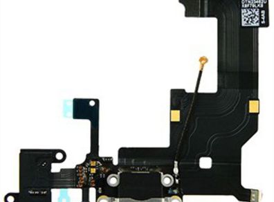 Dock Connector Charging Port and Headphone Jack Flex Cable for iPhone 5 - Black