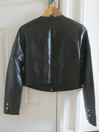 Soft Black Faux Leather Jacket - BNWT