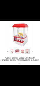 Global Gizmos 55739 mini candy grabber game/3 joys sticks