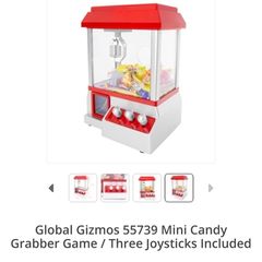 Global Gizmos 55739 mini candy grabber game/3 joys sticks