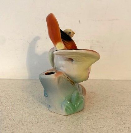 Vintage Ceramic Love bird Pen Holder