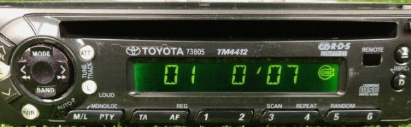 Toyota Hilux, Avensis, Celica & Others Panasonic Single DIN RDS Radio with CD Player Toyota TM4412