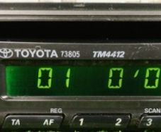 Toyota Hilux, Avensis, Celica & Others Panasonic Single DIN RDS Radio with CD Player Toyota TM4412