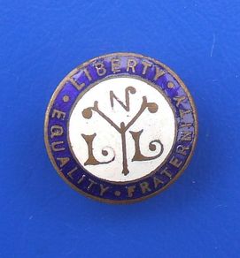 NLYL National League of Young Liberals (political) - membership badge for youth wing of the Liberal Party (1920's)
