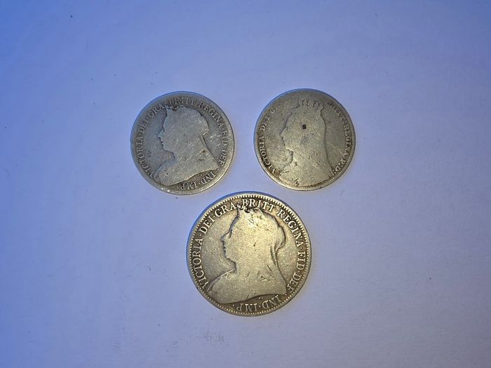 Silver Victoria Coins.