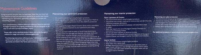Autoglym LifeShine CeraFuse Aftercare Collection