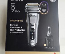 Braun Series 9 PRO+ Electric Shaver, 5+1 Ultra Thin Precision Blades, Pro SensoAdapt, 6in1 SmartCare Center, 9667CC, Silver