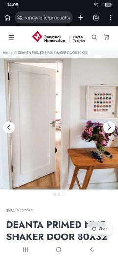 White Shaker Door