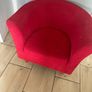 red fabric chair free Image 4