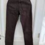 Zara cotton denim brown jeans 24 inch waist and 32 inch leg in very good condition see last two photos for exact measurements FREE STANDARD POSTAGE INCLUDED Image 4