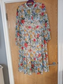 Primark  Dress & Underslip.  S.M -12