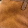 Brown  suede leather bag Image 4