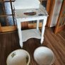antique washstand with bowls Image 9
