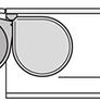 Cupboard Waste Bin with Lid for Kitchen 15 Litre Image 3