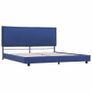 Bed Frame Blue Fabric 150x200 cm Image 4