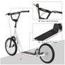 Kick Scooters for Kids with Adjustable Height, Anti-Slip Deck, Dual Brakes, Rubber Tyres, for Boys and Girls Aged 5+ Years Old - White Image 8