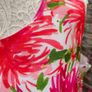 Damart white and pink floral summer dress M L Postage included Image 3