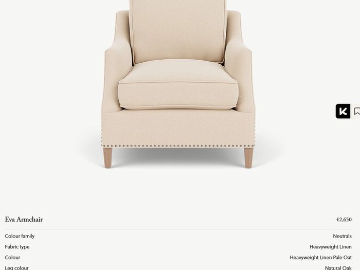Neptune Eva Armchair