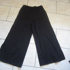 BLACK    stretch  wide leg    size Large