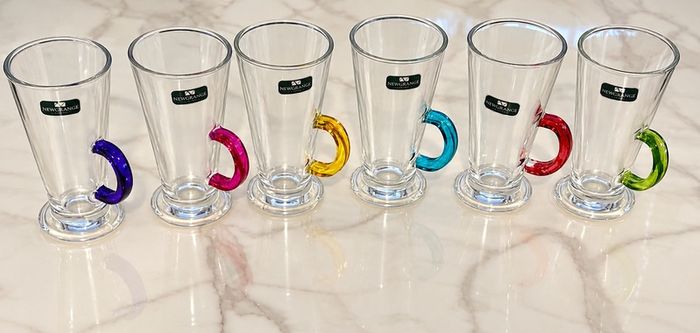 Newbridge Living tall latte glasses x6