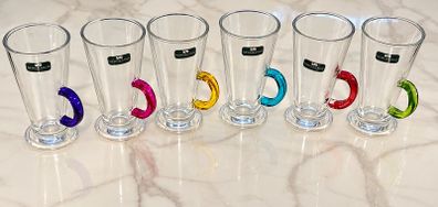Newbridge Living tall latte glasses x6