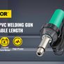 BRAND NEW 1600W Plastic Welding Gun Hot Air Torch Palstic Welder Kit W/ 4PCS Replacement Nozzles for PVC PP PE Pipe Vinyl Floor Image 6