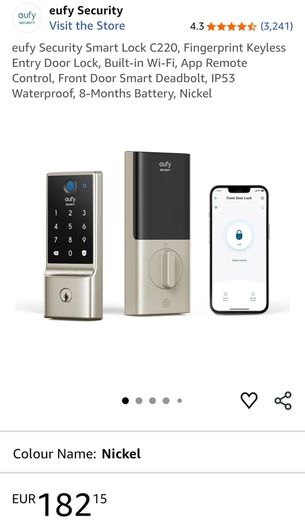 eufy c220 Security smart lock - BRAND NEW
