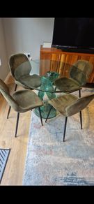 Glass Dining Table and Chairs