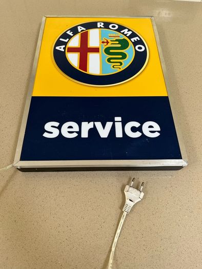 Alfa Romeo Service Lighted Sign