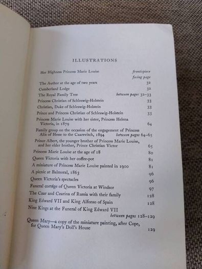 My Memories of Six Reigns by Princess Marie Louise first edition 1956 hardback in good condition with signs of wear on the cover and some writing on the inside page FREE STANDARD POSTAGE INCLUDED