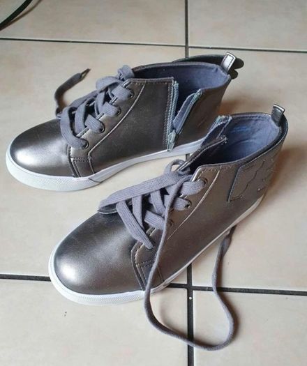 New Leigh Tucker Willow Jolie Metallic Hi-Top With Wings UK13/EU31