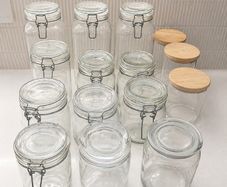 Glass Storage Jars x 15