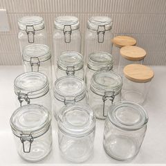 Glass Storage Jars x 15