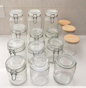 Glass Storage Jars x 15