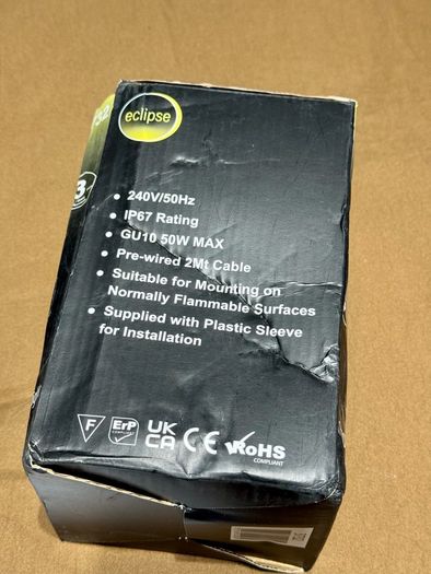 4x Eclipse Outdoor GU10 Drive/Walk Over Lights Stainless Steel (IP67) Brand New