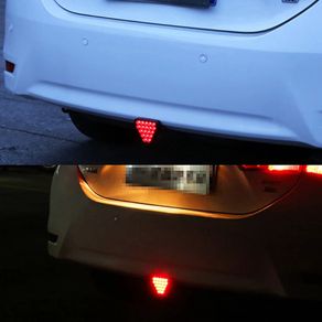 Flash F1 Triangle Style Light Car Pilot Stop Safety Lights Sporty Rear Third Brake Light Auto Tail Warning Brake Signal Lamp 12V