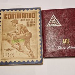 Two Stamp Album with stamps 50s - 70s