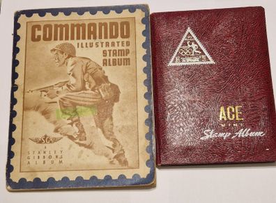 Two Stamp Album with stamps 50s - 70s