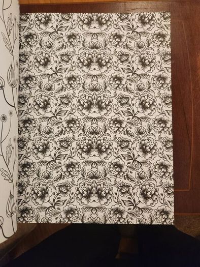 The Flowers And Nature Colouring Book.  Large Volume Paperback In Good Condition.