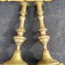 2 x Antique brass Candle Stands Image 9