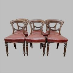 Set of 6 beautiful Victorian Mahogany dining chairs